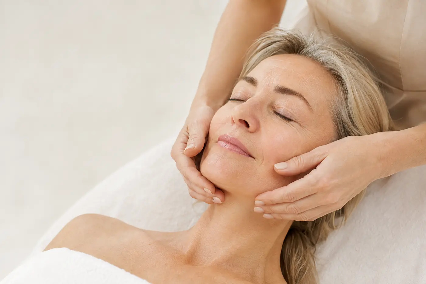 Ultimate Glow and Lift facial massage at Solaya Spa